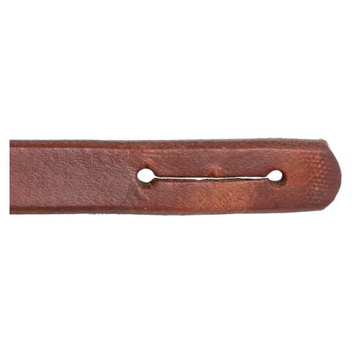 Billy Royal Oiled Hermann Oak Leather Slot Reins for Horses | Enhance Your Ride with Precision & Style | Color Dark Oil