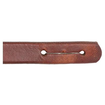 Billy Royal Oiled Hermann Oak Leather Slot Reins for Horses | Enhance Your Ride with Precision & Style | Color Dark Oil