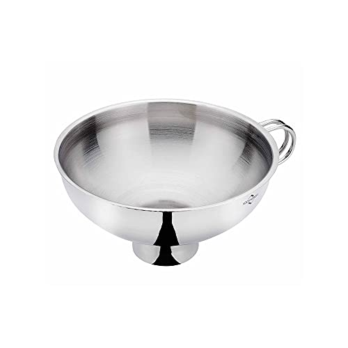Küchenprofi 18/10 Stainless Steel Jam Funnel - Silver - Metal Funnels For Kitchen Use - Wide Mouth Kitchen Funnel - style: Jam