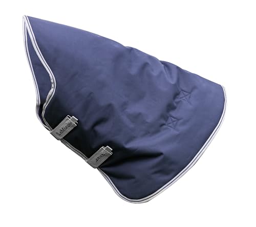 LeMieux Arika Featherweight Neck Cover 0g Fill - 900 Denier Waterproof Outer - Antistatic Lining - Navy - Medium - size: Medium