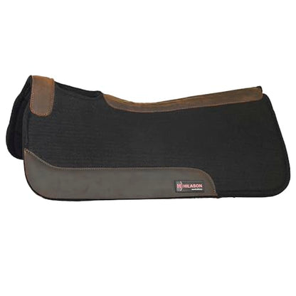 HILASON Western Wool Felt Horse Saddle Pad 30X30 in - color: Black