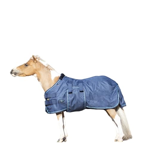Mini Horse Turnout Blanket, 300g Heavyweight Waterproof, 46 in, Navy - color: (Navy), size: 46"