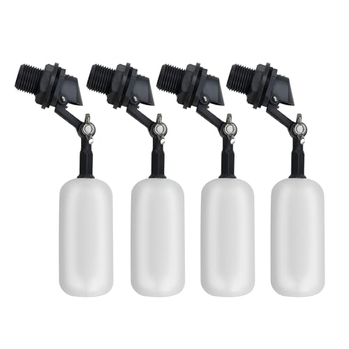 A.I.FORCE 1/2 Inch NPT Float Valve 4-Pack for Livestock Troughs
