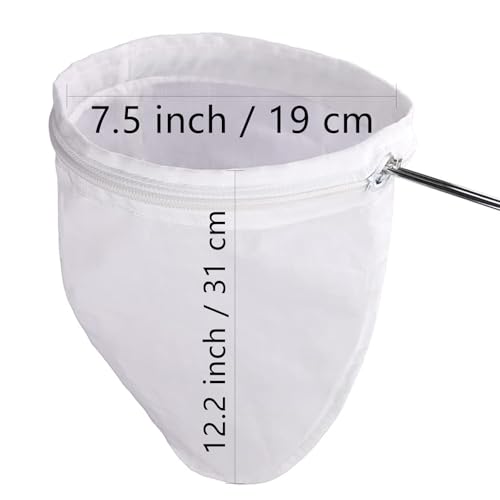 WMKGG Ultra Fine Reusable Filter Bags with Stainless Steel Handle - size: Medium Size