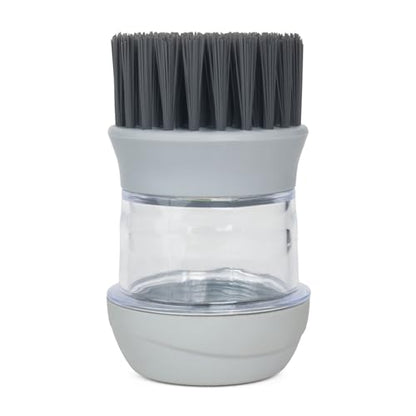 TuffRider Hoof Brush With Liquid Soap Dispenser-Grey - color: Gray