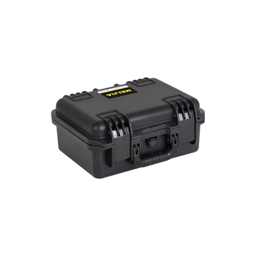 MEIJIA Premium Waterproof Hard Camera Case,Hard Case with customizable fit foam,Full Protection with Light&Convenient Design,Elegant Black (14.21"X11.42"X6.50") - size: 14.21"X11.42"X6.50"