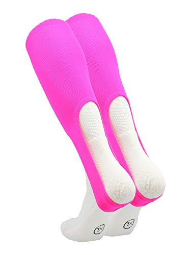 TCK 9 Inch Solid Baseball Stirrups - Adult and Youth - color: Hot Pink, size: Medium