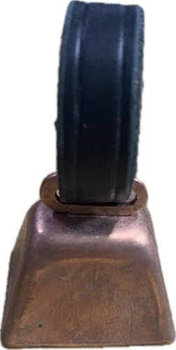 Dog Collar Cow Bell - color: Copper, size: 1) Extra Small (1" H x 7/8" W)