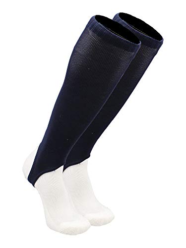 TCK 4 Inch Solid Baseball Softball Stirrups - Adult & Youth - color: Navy, size: Small