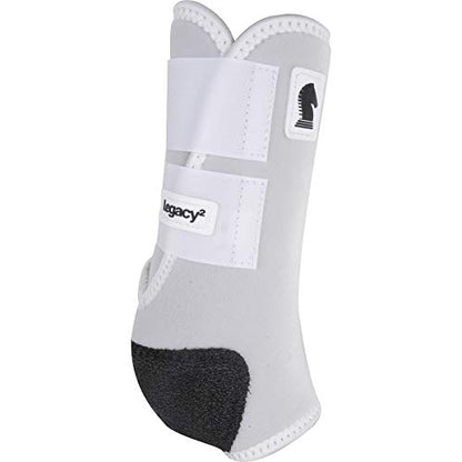 Classic Equine Legacy2 Support Boots, Front (White, X-Large) - color: White, size: X-Large