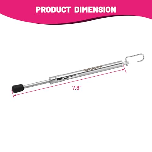 Push-Pull Door Pressure Gauge, 0-35LBS/16KG, ADA & Fire Code Compliant, Stainless Steel Body with Zinc-Plated Scale, 5% Accuracy