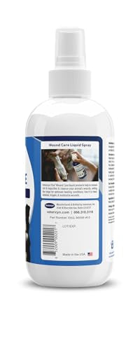 Vetericyn Plus Dog Wound Care Spray | Healing Aid and Skin Repair, Clean Wounds, Relieve Dog Skin Allergies, Safe for All Animals. 8 Ounces - size: 8 oz