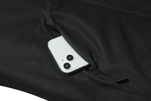 MOERDENG Women's Warm Winter Coat Insulated Snowboarding Jacket - color: Black, size: XX-Large