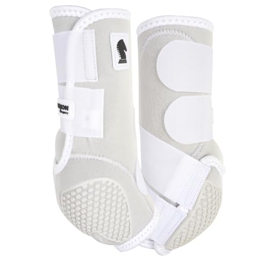 Classic Equine Flexion by Legacy2 Support Boots, Front (White, Large) - color: White, size: Large