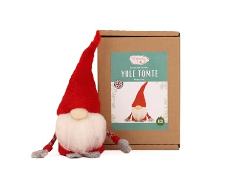 Wizardi Beginner Needle Felting Kit for Adults - Yule Tomte. Fantasy Felting Kit 20cm Tall. Felting Tools. Wool Felting Supplies. Felt Crafts. Wool Felt. The Makerss - color: Yule Tomte