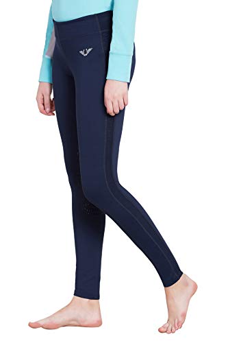 TuffRider Women's Ventilated Schooling Tights - color: Navy/Navy, size: X-Small