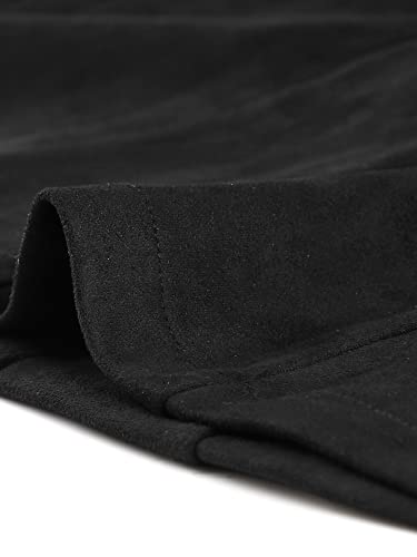 Allegra K Women's Winter Classic Overcoat with Pockets Single Breasted Coat - color: Black, size: Large