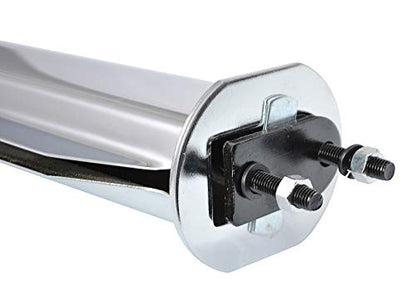 Stainless Steel Straight Spring Loaded Mud Flap Hanger 2-1/2" Bolt Spacing,30" Length.with Reflective Plate