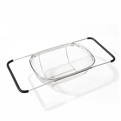 Fox Run Stainless Steel Colander, 4.7 Quart Over The Sink Pasta Strainer - size: 4.7 Quart