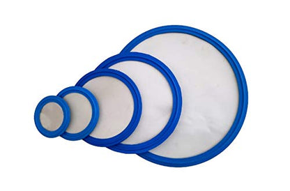 5 Micron VITON/FKM Tri Clamp Screen Filter Gasket 316L (5Uf Micron/2000 Mesh) Stainless Steel Pharmaceutical Grade Filter Mesh, VITON Seal, 4 Inch - size: 4 Inch
