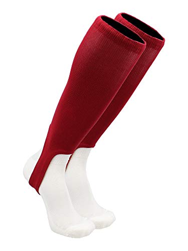 TCK Solid Color 7 Inch Baseball Softball Stirrups - color: Cardinal, size: Large