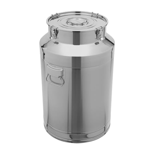 76L/20Gal Milk Can - 304 Stainless Steel Milk Jug With Locking Latch, Milk Bucket Wine Pail Bucket With Silicone Sealed Lid - size: 76L/20Gal