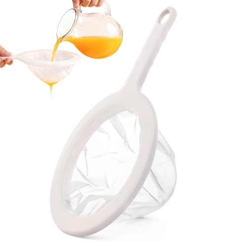 Ultra Fine Mesh Strainer with Handle, 120 Mesh, Plastic Strainer for Juicing, Small Colander for Kitchen, Nylon Fine Sieve for Nut Milk, Yogurt, Juice, Coffee, Honey, Food, Tea Leaf Filter - size: 120 Mesh