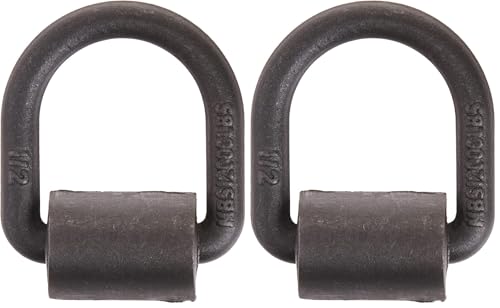 Keeper 89317 1/2" Weld-On Surface Mount D-Ring Anchor (Pack of 2) - size: 1 Count (Pack of 2)
