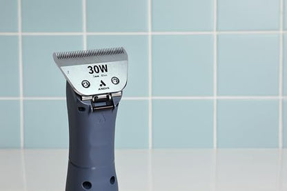 Andis 561462 ceramicEDGE Wide Blade, #30W XFine Cut, Stainless Steel | Extra-wide blade for faster coverage, ideal for sanitary & face trims, fits AG, AGC, DBLC, MBG, SMC & RDLC - size: 30W (0.5 mm)