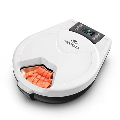 Automatic Wet Food Cat Feeder, 3 Days Freshness 5 Meals Cat Food Dispenser, Semiconductor Cooling & Heating with 304 Stainless Steel Bowl, Programmable Timer Refrigerated Auto Cat Feeder
