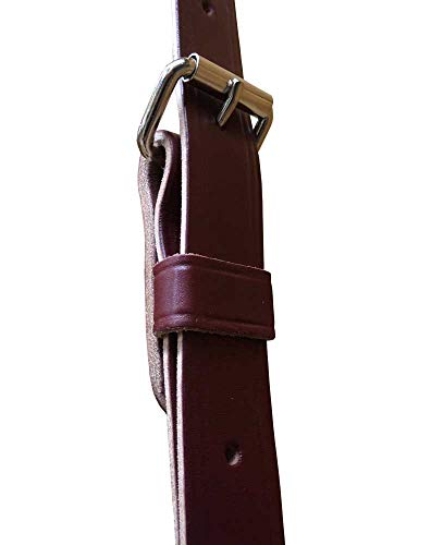 Outfitters Supply Classic Canvas & Leather Horse or Mule Feedbag, Handmade in Montana USA Leather, Adjustable Strap, Solid Leather Bottom with Leather Side Ventilation