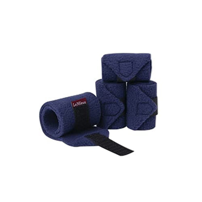 LeMieux Toy Pony Bandages for Toy Pony - Fleece - Simple Fastening - Suitable for Ages 3 Years + - Ink Blue - color: Ink Blue