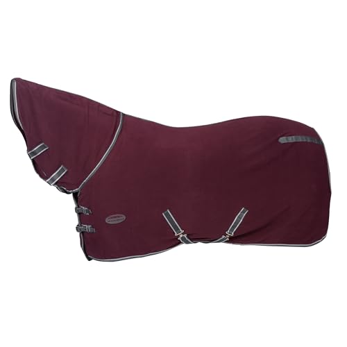 WeatherBeeta Anti-Static Fleece Cooler Combo Neck, Maroon/Grey/White, 66" - color: Maroon/Grey/White, size: 66"