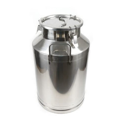 Milk Can Food Grade Stainless Steel Milk Transport Can Milk Bucket Wine Pail Bucket Milk Can Tote Jug with Sealed Lid for Milk Wine Liquid Storage Container (16 Gallon / 60 Liters) - color: 16 Gallon / 60 Liters