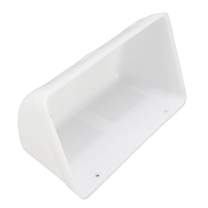 Hanging Fence Feed Trough, Large Capacity Hanging Chicken Feeder Livestock Feeding Container, Poultry Waterer Bucket for Goat, Sheep, Goose (White) - color: White
