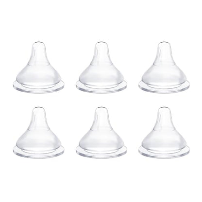 Silicone Bottle Nipples Compatible with MAM Bottles, Replacement Soft Nipple for Baby 3+ Months, Anti-Colic, BPA-Free, Medium Flow, Size M, 6-Pack - color: 3m+, Medium Flow, M