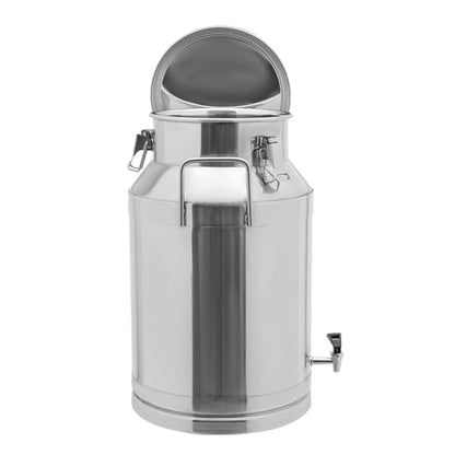 Milk Can with a Faucet,Large Liquid Container Storage,Stainless Steel Milk Bucket With Sealing Lid and Carry Handle,for Wine, Oil Storage Transport (40L/10.6 Gal,w/Faucet) - size: 40L/10.6 Gal,w/Faucet