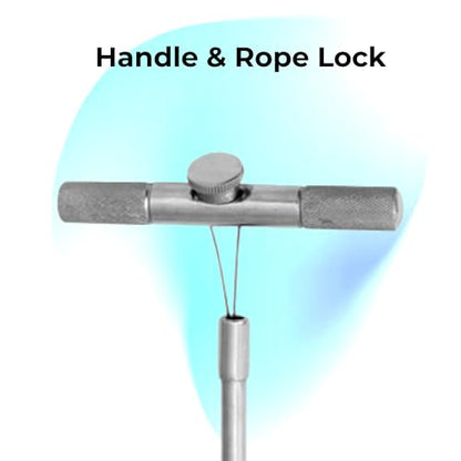 15" Stainless Steel Hog Pig Catcher Pole – Animal Control Snare Tool for Dogs, Swine, Livestock, and Farm Use