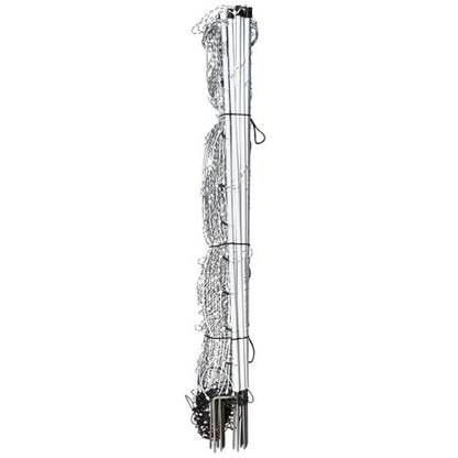 Premier 1 ElectroFence® Plus, Double Spike – Sheep & Goats – 48"H x 100'L | White/black, double spike. For sheep, goats, cattle & guard dogs. Posts every 6.8 ft to reduce sag. Keeps out deer & bears.