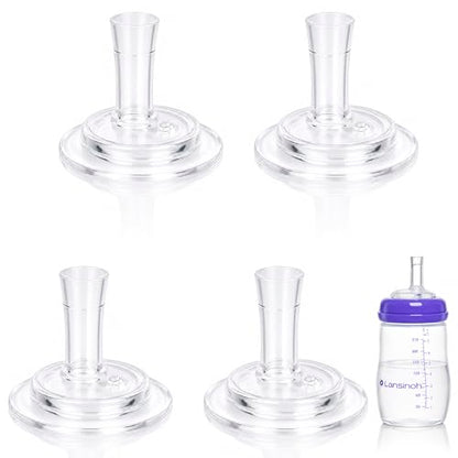 CHUBBIEE Straw Sippy Nipples Compatible with Lansinoh Bottles, 4-Pack - color: Sippy Straw