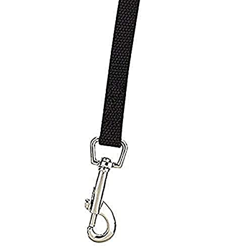 Guardian Gear Cotton Web Dog Training Lead 20'x5/8", Black - color: Black, size: 20-Feet