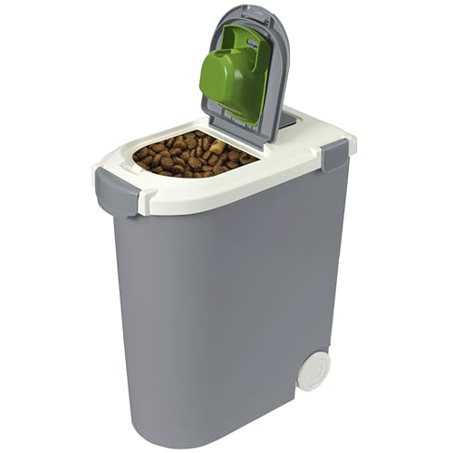 Airtight Pet Food Storage Container, Holds 30lbs - color: Grey, size: 30 lbs