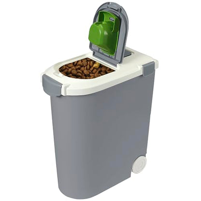 Airtight Pet Food Storage Container, Holds 30lbs - color: Grey, size: 30 lbs