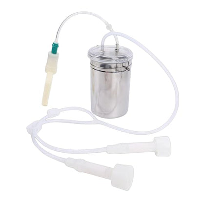 Manual Milking Machine for Goats and Cows Hand Vacuum Pump Portable Milking Kit 2000ml Effort Saving Dairy Farm