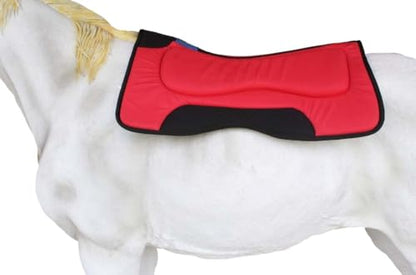 Horse Saddle PAD 32" Western Contoured Neoprene Shock Absorbing 39183 - color: Red