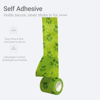 Bandage Wrap for Dogs, 36 Rolls Self-Adhering Pet Tape - color: 2in-36rolls（value Pack）