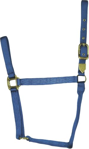 Hamilton Deluxe Horse Halter, 800-1100 lbs, Blue - color: Blue, size: Average, 800-1100lbs