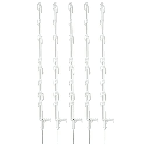 Strainrite® Multiwire Step-in Plastic Electric Fence Posts, 36" - 5 Pack