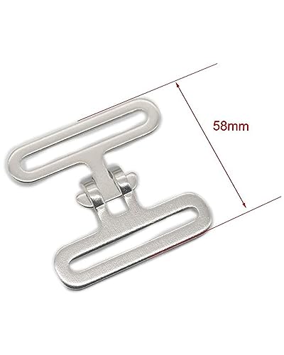 6 Sets - Fast Fix Ring Buckle Cross-Surcingle Clip Replacement Connection Webbing Strap Buckle Style A
