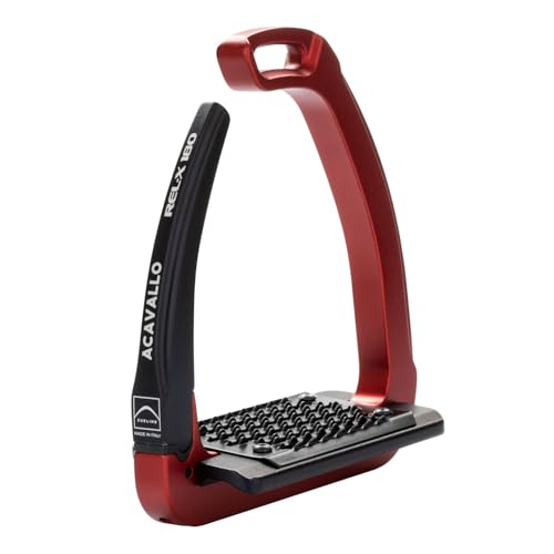 Acavallo Rel-X 180 Stirrups - color: Crimson Red